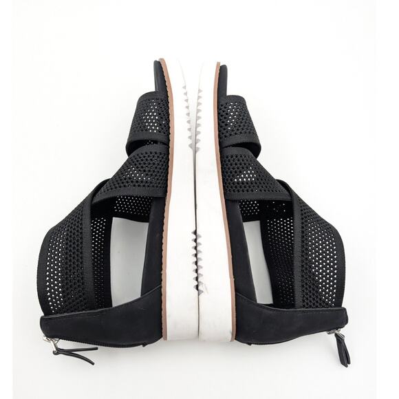 Easy Spirit Sewitney2 Knit Platform Sandals Open Toe Black Size US7M EU38 - Picture 7 of 11